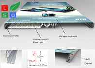 Ultra Thin Depth 65mm LED Fabric Light Box Frame 6500K For Store Interior Display