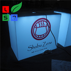Outdoor35W 650mm Led Cube Light Box Sign Front Store Hanging 3D LED Shop Display