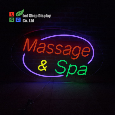 12V LED Neon Signs Φως Προσαρμοσμένο για το μήνυμα Spa Στον τοίχο ή εσωτερική διακόσμηση σημάδια